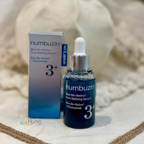 سرم کنترل منافذ بایو رتینول آبی و نیاسینامید شماره 3 نامبوزین | Numbuzin No.3 Blue Bio-Retinol Pore Refining Serum 30ml